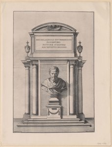 Michelangelo Buonarotti (tryk) af Artist Unknown