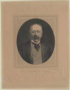 Moritz Baron Hirsch om Gereuth (print) af Artist Unknown