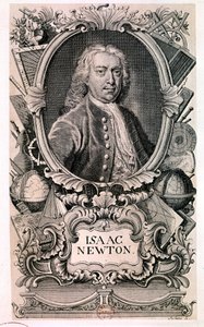 NEWTON Sir Isaac, engelsk fysiker og matematiker (radering)