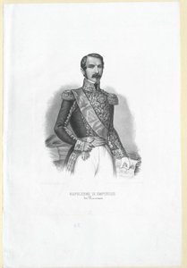 Napoleon III kejser af Frankrig, af Artist Unknown