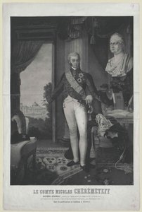 Nikolai Petrowitsch greve Sheremetev af Artist Unknown