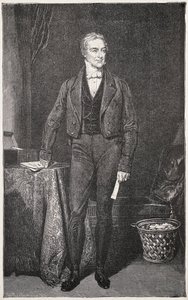 PEEL, Robert (1788-1850). Premierminister i Storbritannien (1834-1835 og 1841-1846). Gravering for Rafael Ward. Gravering. af Artist Unknown