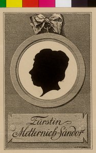 Pauline grevinde Sandor von Slavnicza (print) af Artist Unknown