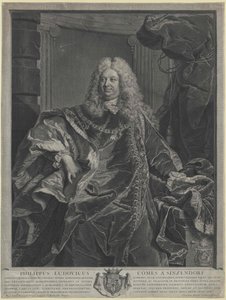 Philipp Ludwig greve Sinzendorf af Artist Unknown