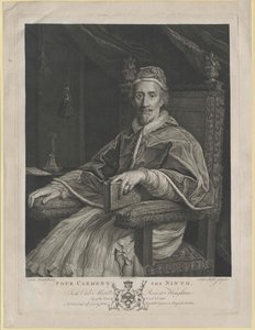 Pave Clement IX af Artist Unknown