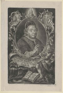 Pave Clement XIII (print) af Artist Unknown