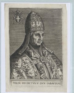 Pave Felix IV (print) af Artist Unknown