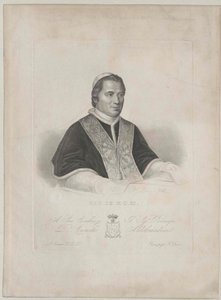 Pave Pius IX af Artist Unknown