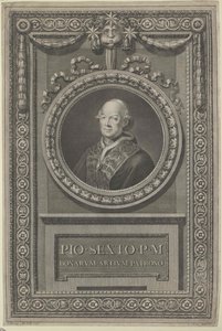 Pave Pius VI (print) af Artist Unknown
