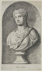 Poppaea Sabina (print) af Artist Unknown
