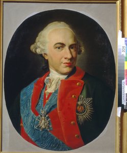 Portræt af grev Kirill Razoumovski (1728-1803) (olie på lærred) af Artist Unknown