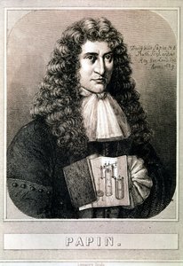 Portræt af Denis Papin (radering) af Artist Unknown