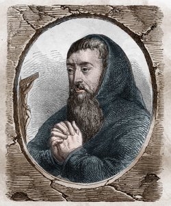 Portræt af Francois Joseph Le Clerc du Tremblay, Marquis de Maffliers, dit le Pere Joseph, kapucinerordensmand og fransk statsmand (1577-1638) af Artist Unknown