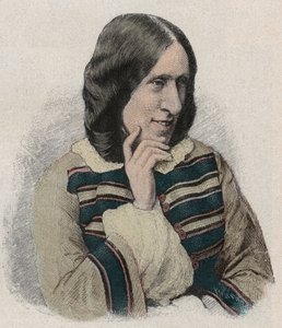 Portræt af GEORGE ELIOT Pseudonym for Mary Ann Evans - engelsk romanforfatter af Artist Unknown