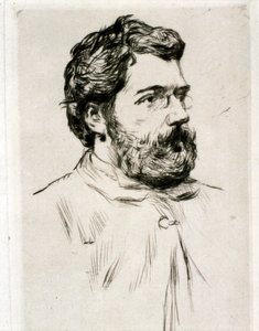 Portræt af Georges Bizet (tegning) af Artist Unknown