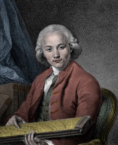 Portræt af den tyske komponist, organist, lærer og teoretiker Georg Joseph Vogler af Artist Unknown