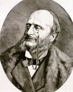 Portræt af Jacques Offenbach (radering) af Artist Unknown