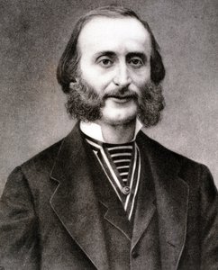 Portræt af Jacques Offenbach (radering) af Artist Unknown