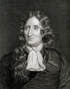 Portræt af Jean de La Fontaine (kobberstik) af Artist Unknown