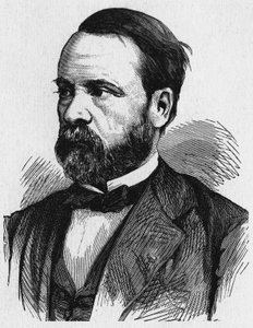 Portræt af Louis Pasteur, fransk kemiker og biolog. af Artist Unknown