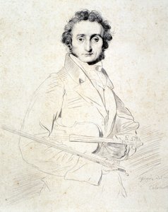 Portræt af Niccolo Paganini (radering)