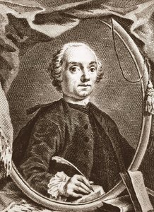Portræt af Pietro Chiari, italiensk dramatiker, romanforfatter og librettist. af Artist Unknown