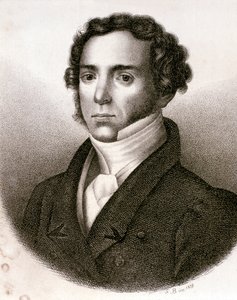 Portræt af Saverio Mercadante (radering)