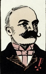 Portræt af den italienske forfatter Emilio Salgari (1863-1911) (Portræt af den italienske forfatter Emilio Salgari af Artist Unknown