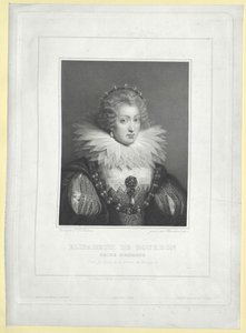 Prinsesse af Frankrig Elisabeth (print) af Artist Unknown