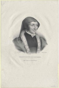 Prinsesse af Frankrig Margaret (print) af Artist Unknown