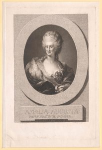 Prinsesse af Pfalz-Zweibrücken-Birkenfeld Amalie Auguste af Artist Unknown