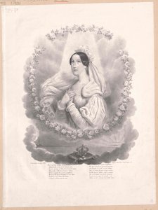 Prinsesse af Savoyen Christine (print) af Artist Unknown