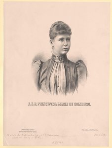 Prinsesse af Sachsen-Koburg-Gotha Mary af Artist Unknown