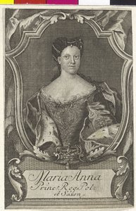 Prinsesse af Sachsen Maria Anne af Artist Unknown