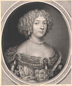 Prinsesse af slottet Elisabeth Charlotte (print) af Artist Unknown