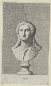 Egyptens dronning Kleopatra VII (tryk) af Artist Unknown