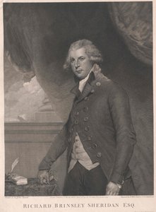 Richard Brinsley Sheridan af Artist Unknown