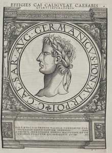 Den romerske kejser Caligula af Artist Unknown