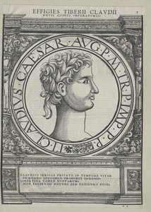 Den romerske kejser Claudius af Artist Unknown