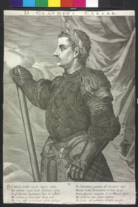 Den romerske kejser Claudius af Artist Unknown