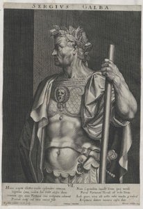 Den romerske kejser Galba af Artist Unknown