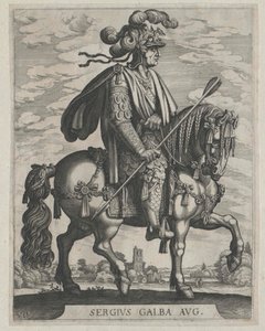 Den romerske kejser Galba af Artist Unknown
