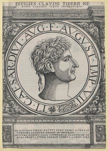 Den romerske kejser Tiberius af Artist Unknown