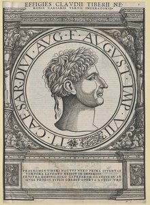 Den romerske kejser Tiberius af Artist Unknown