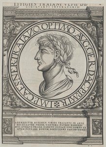 Den romerske kejser Trajan af Artist Unknown