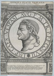Den romerske kejser Vespasian af Artist Unknown