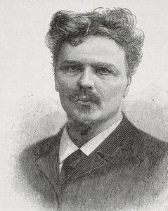 STRINDBERG, August (1849-1912). Portræt af August Strindberg. Gravering. af Artist Unknown