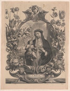 Den hellige Rosa af Lima af Artist Unknown