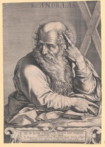 Den hellige apostel Andreas af Artist Unknown