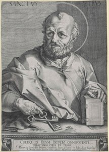 Den hellige apostel Peter af Artist Unknown